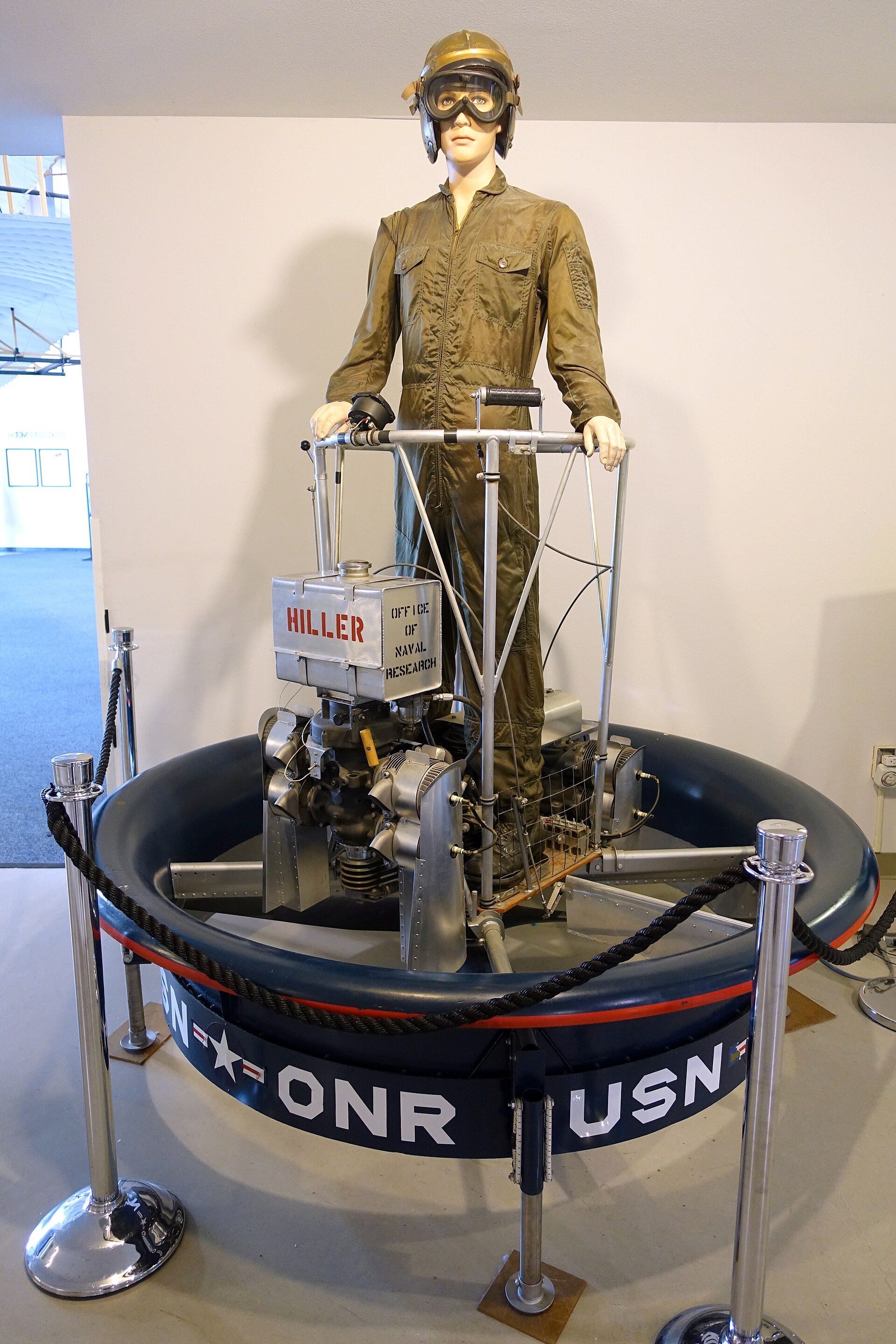 Hiller VZ-1 Pawnee flying platform at the Hiller Aviation Museum
